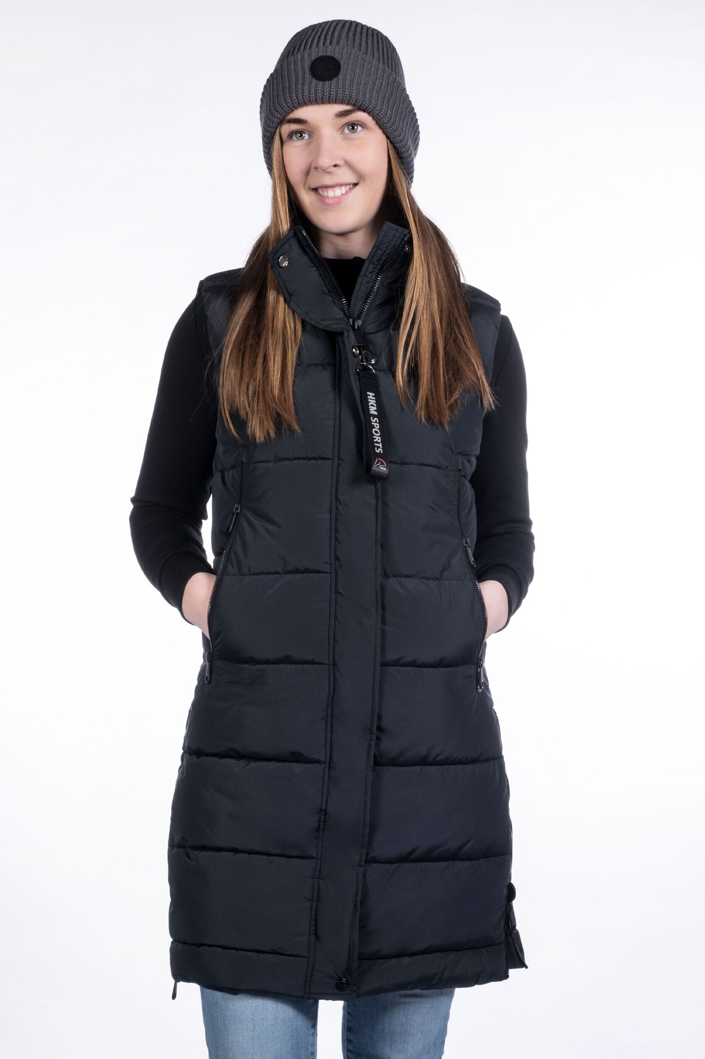 HKM 3/4 Gilet in Black