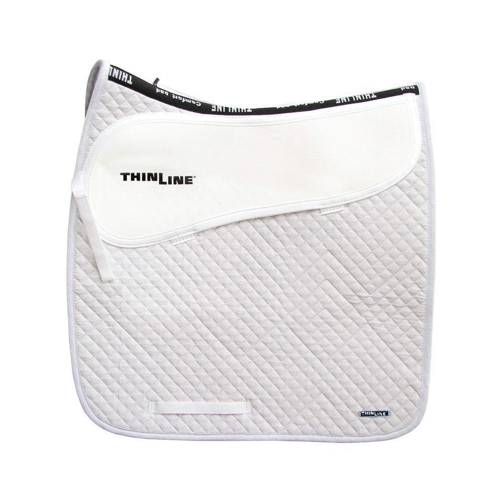 ThinLine Dressage Saddle Pad in White