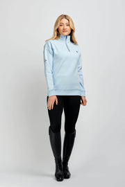 Mochara Half Zip Sweatshirt in Baby Blue